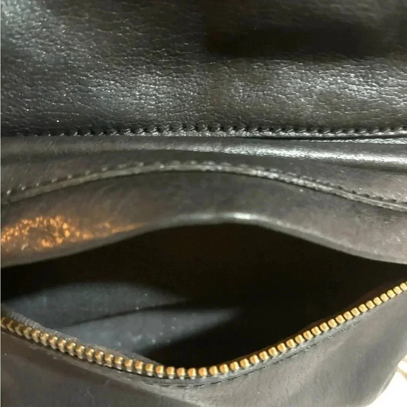 Madewell black leather backpack